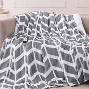 ventimi electric blanket heated throw, 72" x 84" heated blanket with 5 heat levels & 3 hours auto off, fast heating blankets with etl & fcc certification, grey